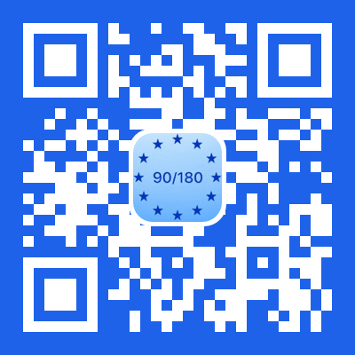 QR code to download Schengen IO on the App Store